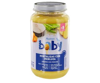Tarrito Hortalizas C/ Merluza Auchan Baby Cristal 250 G