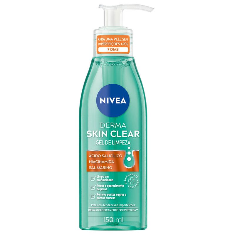 Nivea Derma Gel Limpeza de Rosto Anti-Imperfeições 150ml