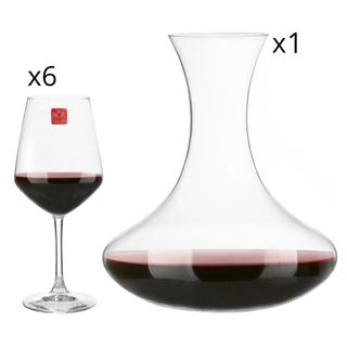 Set 6 calici e decanter  - Universum