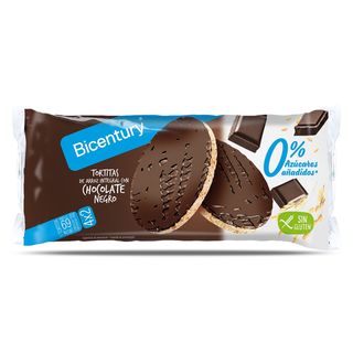 Tortitas De Arroz Integral Con Chocolate Negro 0% Azúcares Bicentury Bolsa 130 G