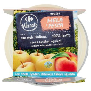 Carrefour il Mercato mousse Mela e Pesca 2 x 100 g