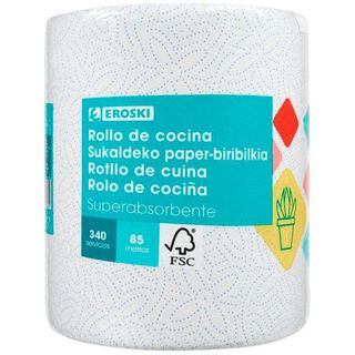 Papel Cocina Absorbente Eroski 1 Unid. 340 Servicios 85Metros (19504422)