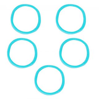 Set 5 Gomas Lisas - Woo oow - Azul 8435638021806