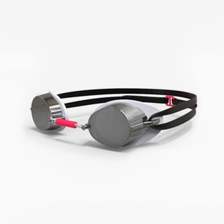 Gafas Natación Suecas Negro Rojo Cristales Espejo Talla Única Talla Única Blanco