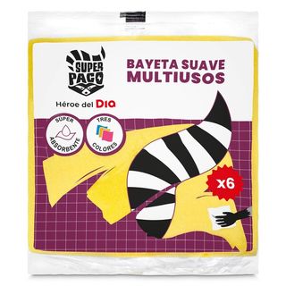 Bayetas Suaves Super Paco Bolsa 6 Uds.