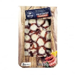 Pulpo Cocido Troceado Carrefour El Mercado 250 G