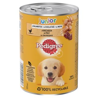 Pedigree Junior Mokra karma dla szczeniąt z kurczakiem w galaretce 400 g