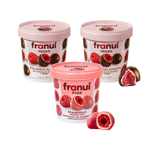 Pack 2 Franuí Chocolate Negro + Franuí Pink 150g
