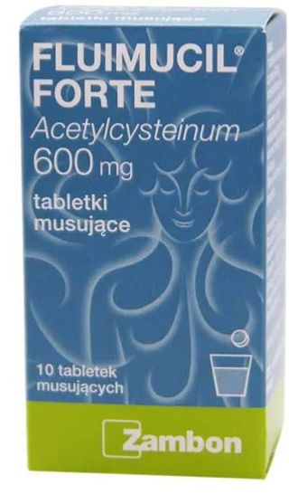 Fluimucil Forte 600 mg 10 tabletek