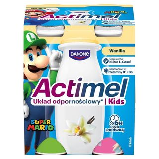 Actimel Kids Napój jogurtowy o smaku waniliowym 400 g (4 x 100 g)
