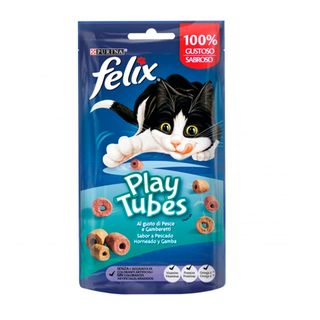 Felix Play Tubes Pescado Y Gambas Bocaditos Para Gatos 0.05Kg
