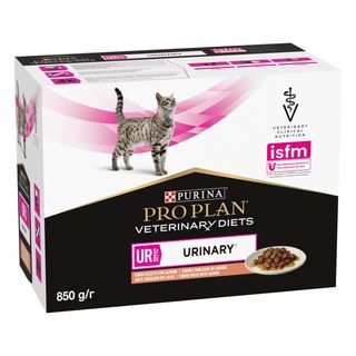 Purina pro plan veterinary diets ur urinary gatto multipack al salmone 10x85g