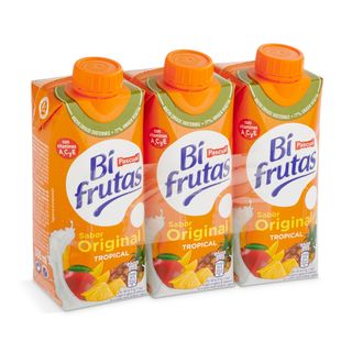 Bebida De Zumo Con Leche Tropical Pascual Bifrutas Brik 3 X 330 Ml
