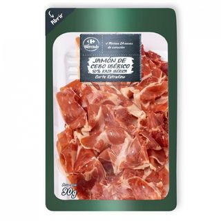 Jamon Cebo Iberico 50%Raza Iberica El Mercado 90 Gr.