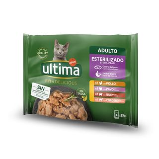 Affinity Ultima Fit & Delicious Carne Sobre En Salsa Para Gatos - Multipack 0.34Kg