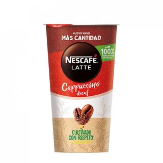 Cafe Cappucino Descafeinado Nescafe Latte 205 Ml.