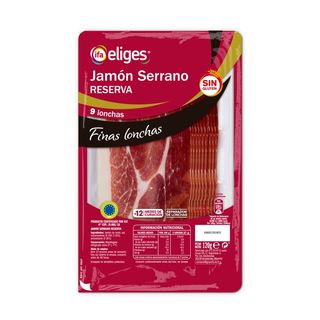 IFA ELIGES Jamón Serrano Reserva Finas Lonchas, 120G