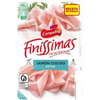 Jamón Cocido Campofrío Finíssimas, Bandeja 115 G