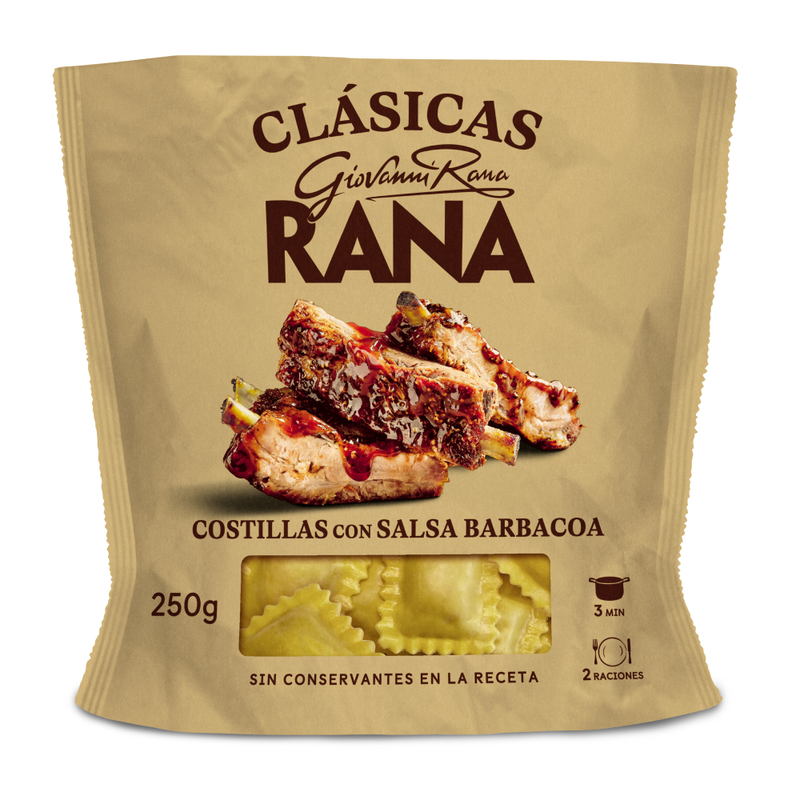 Rana Ravioli de Costeletas BBQ 250g