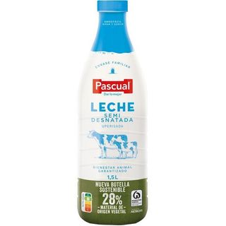 Leche Semidesnatada Pascual, Botella 1,5 Litros (24497281)