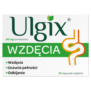 Ulgix Wzdęcia 80 mg 25 kapsułek