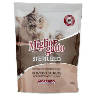 Migliorgatto Sterilized Croccanti Prelibatezze Con Delizioso Salmone 400 G - 137782
