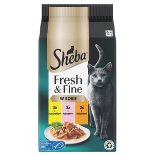 Sheba Karma dla kota Fresh&Fine kurczak/łosoś/indyk 6x50 g