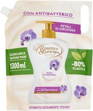 Spuma Di Sciampagna Sapone Liquido Ecoricarica 1,3 Litri Orchidea Rea0359