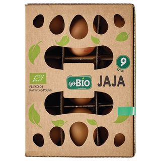 goBIO Jaja z chowu ekologicznego, 9 szt.