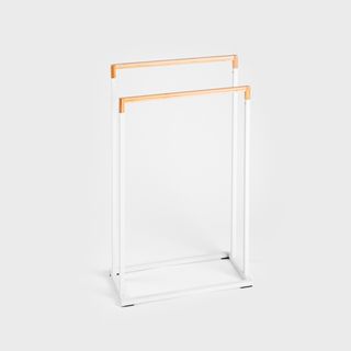 Stojak COPER na ręczniki biały 45x21x76 cm