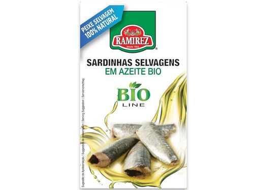 SARDINHAS RAMIREZ CONSERVA EM AZEITE BIO 125G