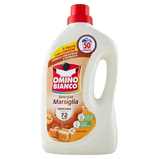 Omino Bianco Detersivo Lavatrice Liquido Marsiglia 50 Lavaggi