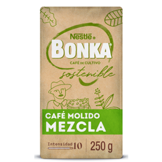 Café Molido Mezcla 70X30 Bonka 250Gr.