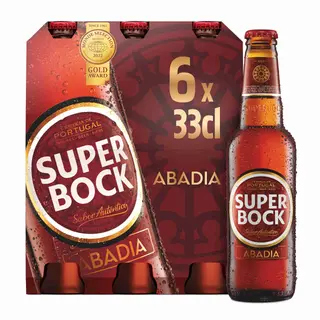 Cerveja com Álcool Ruiva Super Bock Abadia (emb. 6 x 33 cl)