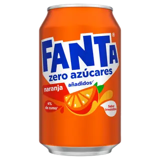Fanta Zero Azúcares Naranja Lata 330ml