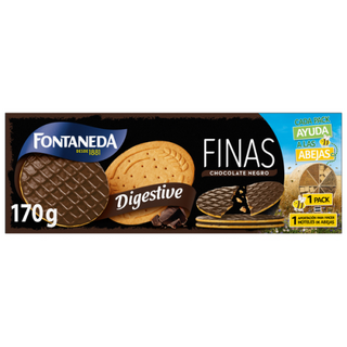 Galletas Fontaneda Digestive As De Chocolate Negro 170Gr