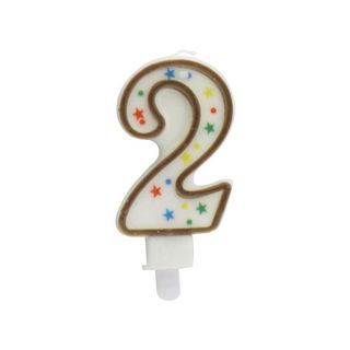 Vela Aniversario 9,5 Cm Nº 2