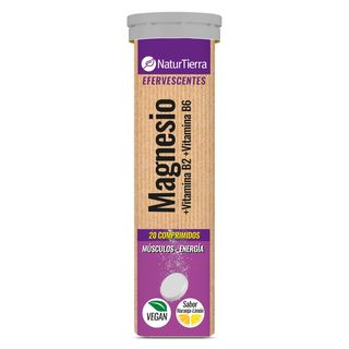 Magnesio + Vitamina B2 Y B6 Natur Tierra Tubo 20 Unidades