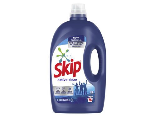 DETERGENTE ROUPA MÁQUINA LÍQUIDO SKIP ACTIVE CLEAN 76D