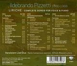 Pizzetti-Liriche Songs Voice &(3Cd) (5028421975078)