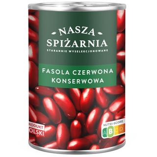 Nasza Spiżarnia Fasola czerwona konserwowa, 400 g/240 g