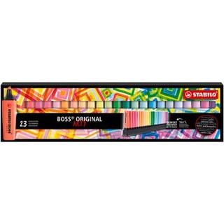 Set De Escritorio Arty 23 Marcadores Fluorescentes Stabilo Boss Original Multicolor (4006381577847)