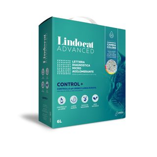 Lindocat advanced lettiera agglomerante control+ 6l