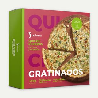 Quiche De Puerros Caja 400 Gr.