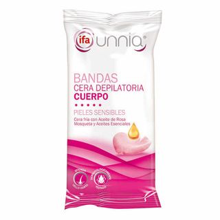 Ifa Unnia banda depilación corporal mosqueta 10 uds + 2 toallitas