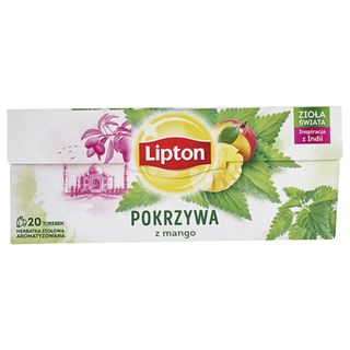 Lipton Herbata Zioła Świata, Pokrzywa z mango, 20 torebek