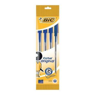 4 Boligrafo Bic Cristal Azul Bliste (3086123734661)