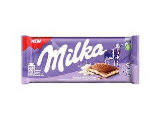 CHOCOLATE DE LEITE MILKA RECHEIO CREME LEITE 100G