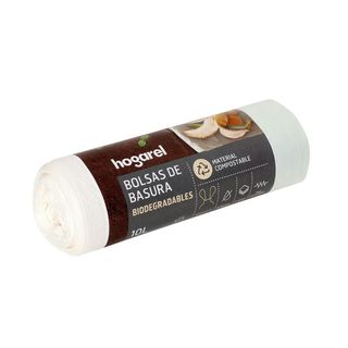 Bolsas De Basura Compostables Con Autocierre Hogarel 15Uds (278312)