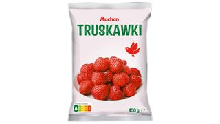 Auchan - Truskawki bez szypułek - 450 g